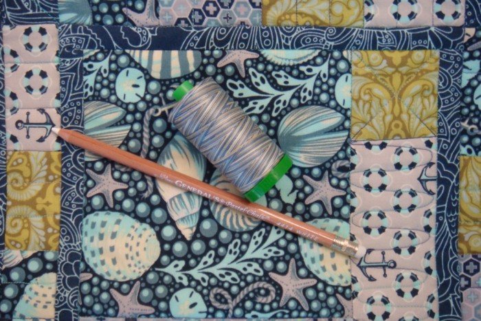 A little hand sewing