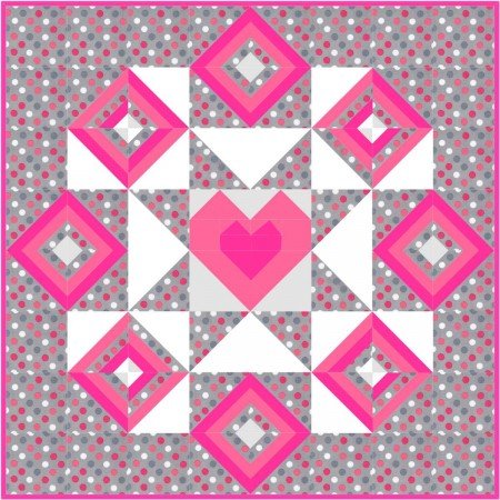 Starry hearts Wall Hanging Dots