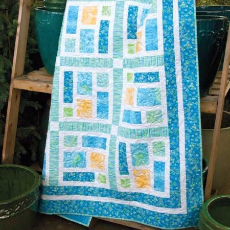 Sea Glass Quilt in Soft Dreams fabric