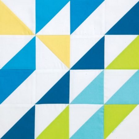 blue and green quilt block