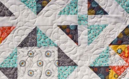 Close up of quilting