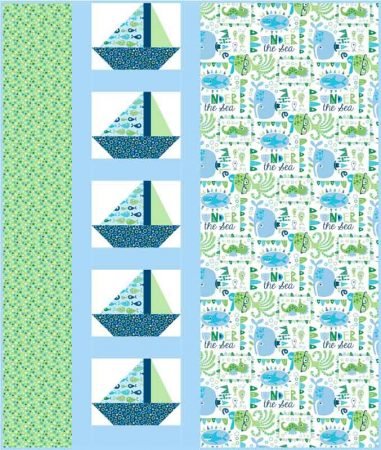 Sail Away quilt pattern featured by top US quilting blog and shop, Seams Like a Dream Quilt Designs