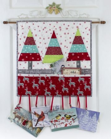 Tannenbaum Trio Wall Hanging pattern by Kate Colleran