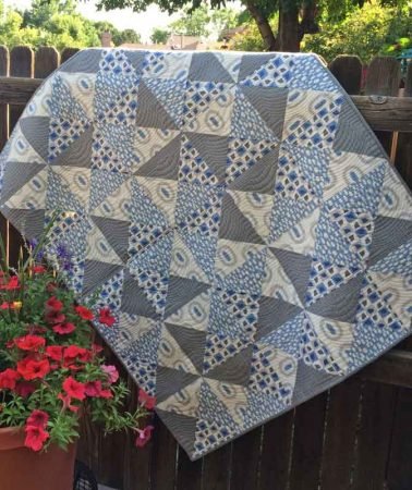 How to make quarter square triangles, a tutorial featured by top US quilting blog and shop, Seams Like a Dream Quilt Designs.