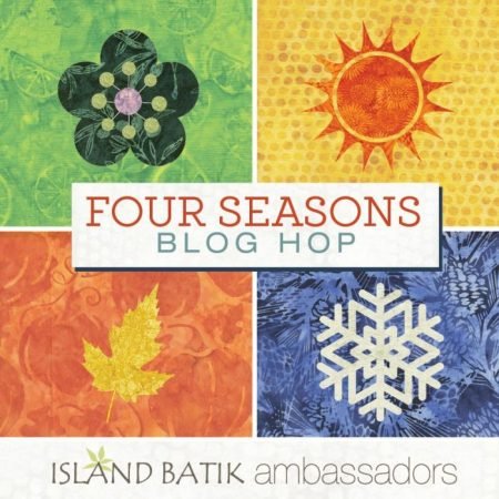 Island Batik Four Seasons Quilt Pattern featured by top US quilting blog and shop, Seams Like a Dream Quilt Designs