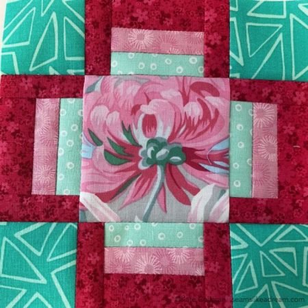 100 Quilt Blocks in 100 Days featured by top US quilting blog and shop, Seams Like a Dream Quilt Designs: fussy cut center