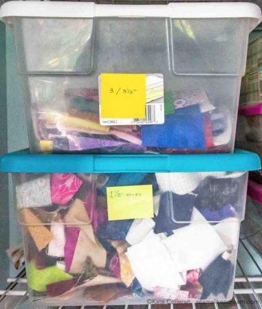 fabric strip storage