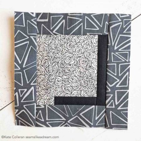 black and white quilt block