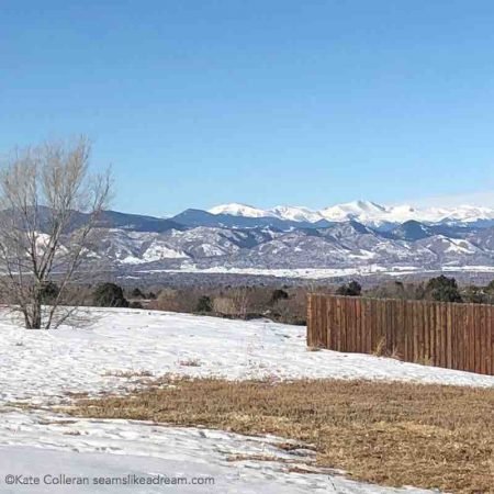 a picture of the mountains in snow