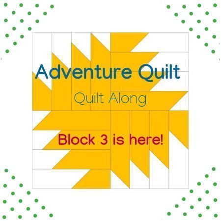 Adventure Quilt Along Project block 3 featured by top US quilting blog and shop, Seams Like a Dream Quilt Designs
