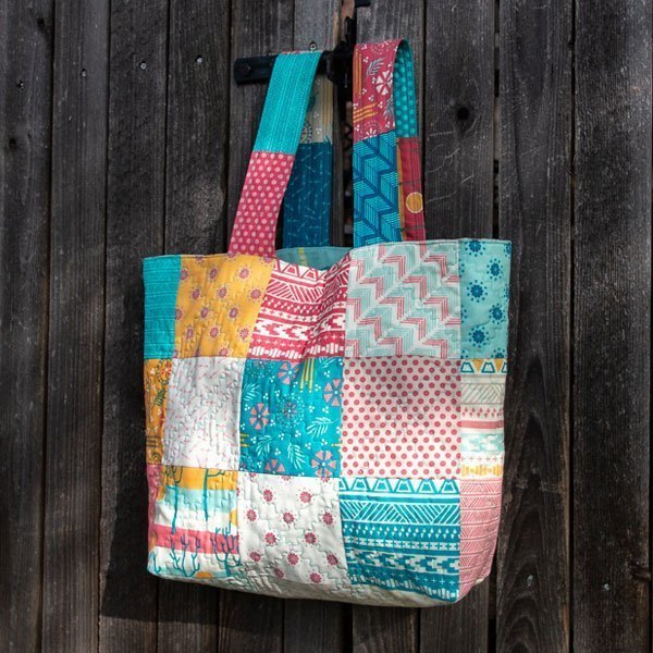 Quilted Market Bag - Kate Colleran Designs