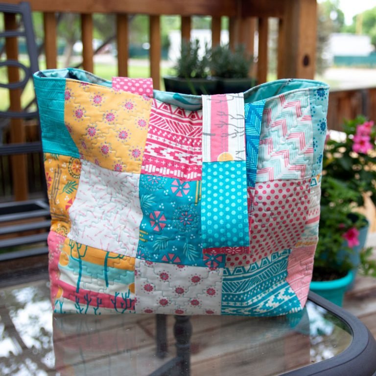 Market Bag and Using up my Stash