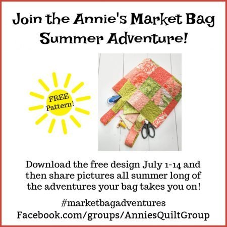 Annie's Market Bag Summer Adventures featured by top US quilting blog and shop, Seams Like a Dream Quilt Designs.