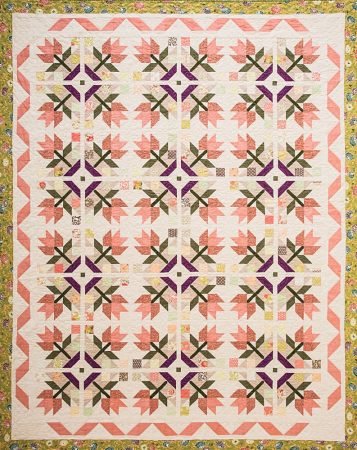 Gardenesque Quilt from the book Smash Your Precut Stash. Featured on Exploring the Basics: Choosing a Project, by top US quilting blog and shop Kate Colleran Designs!