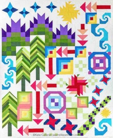 Announcing our 2020 Quilt Along by top US quilting and sewing shop, Seams Like a Dream Quilt Designs: block of the month quilt, A Road Trip!