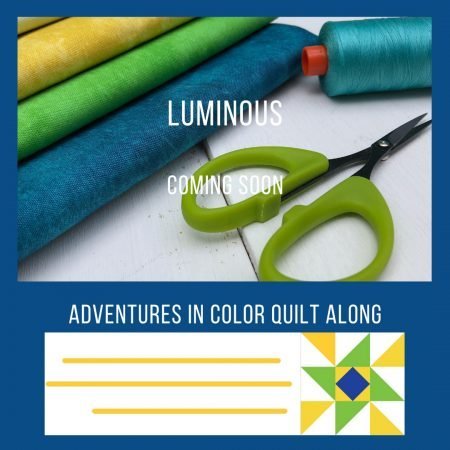 Announcing our 2020 Quilt Along by top US quilting and sewing shop, Seams Like a Dream Quilt Designs: presents a sneak peek of the new quilt Luminous!