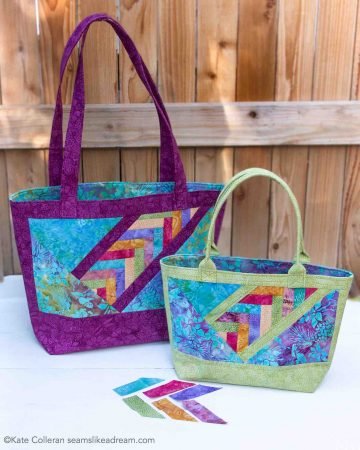 Top 10 Last Minute Quilting Gifts for quilters featured by top US quilting blog Seams Like a Dream Quilt Designs: image of New tote bag pattern with braid accent.