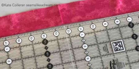 Tips for Cutting Fabric featured by top US quilting and sewing blog and shop, Kate Colleran Designs: shows what happens when the fabric is not on the straight of grain!