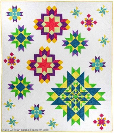 Luminous Quilt Along Project: Quilt Setting by top US quilting blog, Seams Like a Dream Quilt Designs.