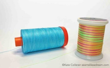 Your Guide to the Different Types of Sewing Threads featured by US top quilting and sewing blog, Seams Like a Dream Quilt Designs, explains how to pick thread for your next quilting project.