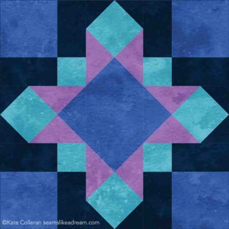Luminous Quilt Along Project: Block 2, Eos featured by top US quilting shop and blog, Seams Like a Dream Quilt Designs.