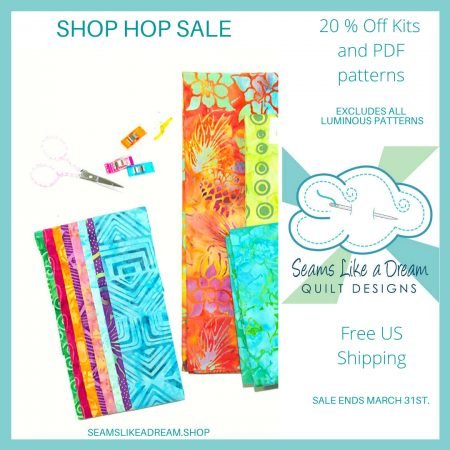 Quilt Shop Hop #3 featured by top US quilting blog and shop, Seams Like a Dream Quilt Designs