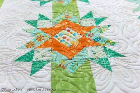 The Stars Aligned Quilt Pattern, featured by top quilting blog, Seams Like a Dream Quilt Designs, shows off a new star quilt pattern!