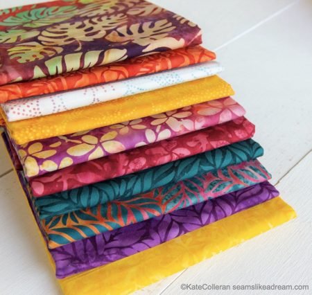 Tropical Terrace: a New Braid Quilt Pattern  featured by top US quilting blog and shop, Seams Like a Dream Quilt Design.