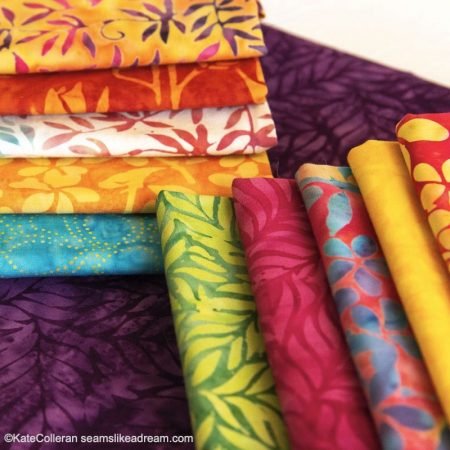 Tropical Terrace: a New Braid Quilt Pattern  featured by top US quilting blog and shop, Seams Like a Dream Quilt Design.