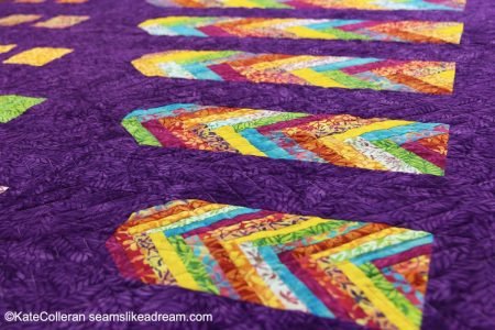 Tropical Terrace: a New Braid Quilt Pattern  featured by top US quilting blog and shop, Seams Like a Dream Quilt Design.