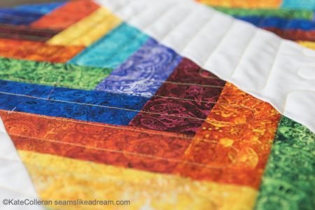 Tropical Terrace: a New Braid Quilt Pattern  featured by top US quilting blog and shop, Seams Like a Dream Quilt Design.