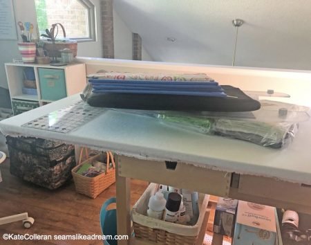 Quilting Studio clean up!, featured by top quilting blog, Seams Like a Dream Quilt Designs, shares how the studio looks weeks after the clean up! 