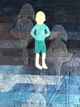 Still You- an art quilt, featured by top US quilt blog, Seams Like a Dream, shares an art quilt from the book Our Story.