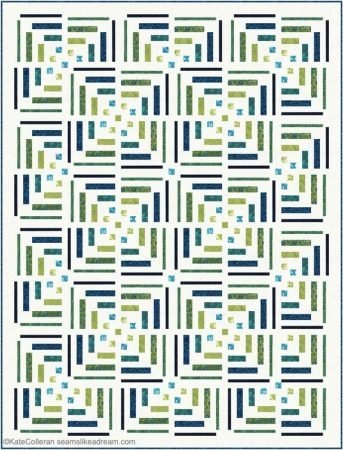 Breakout! A new modern log cabin quilt pattern, featured by top US quilt blog Seams Like a Dream.