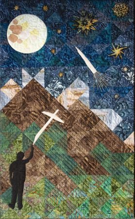 Still You- an art quilt, featured by top US quilt blog, Seams Like a Dream, shares an art quilt from the book Our Story.