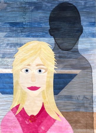 Still You- an art quilt, featured by top US quilt blog, Seams Like a Dream, shares an art quilt from the book Our Story.