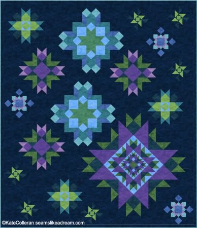 Luminous Quilt Along Project: Guest Blogger Karen Miller featured on top US quilting blog, Seams Like a Dream Quilt Designs