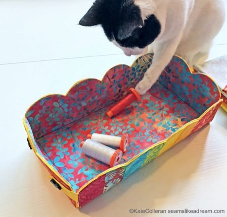 Sewing Room Tips: DIY Sewing Storage Containers featured by top US quilting and sewing blog, Seams Like a Dream Quilt Designs.