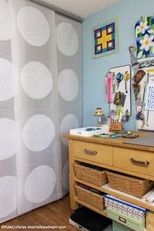 5 Tips on Organizing your Sewing Room featured by top US quilting blog and shop, Seams Like a Dream Quilt Designs.