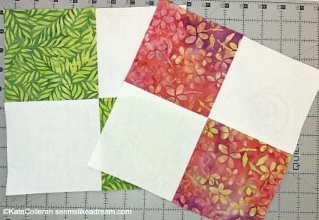 Disappearing 4 Patch Block tutorial featured by top US quilting blogger, Seams Like A Dream Quilt Designs.