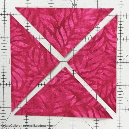 Exploring Quilting Basics: How to do the Square in a Square Technique featured by top US quilting blog and shop Seams Like a Dream Quilt Designs shares 3 ways to make the unit!