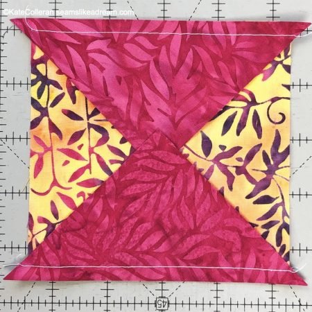 Exploring Quilting Basics: How to do the Square in a Square Technique featured by top US quilting blog and shop Seams Like a Dream Quilt Designs shares 3 ways to make the unit!