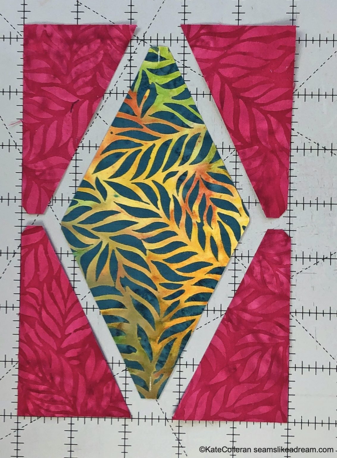 diamond-in-a-rectangle-quilt-block - Kate Colleran Designs