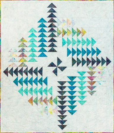 Top US quilting blog and shop, Seams Like a Dream Quilt Designs, shares about her new quilt flying geese quilt pattern, Compass!