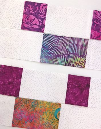 Top US quilting blog and shop, Seams Like a Dream Quilt Designs, shares tips for sewing rows together in the 2021 Lighthouse Steps Quilt!