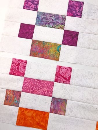 Top US quilting blog and shop, Seams Like a Dream Quilt Designs, shares tips for sewing rows together in the 2021 Lighthouse Steps Quilt!