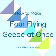 How to Make Flying Geese Easy Flying Geese Method by Kate Colleran