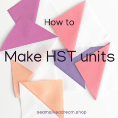 How to Make Half Square Triangles HST's by Kate Colleran