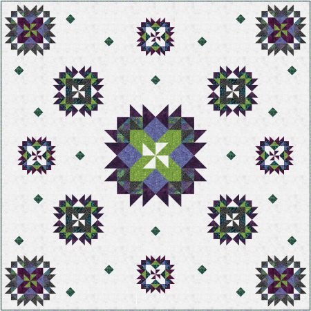 Top US quilting blog and shop, Kate Colleran Designs, shares about a new batik line, Moonlight Sky and new quilt patterns!