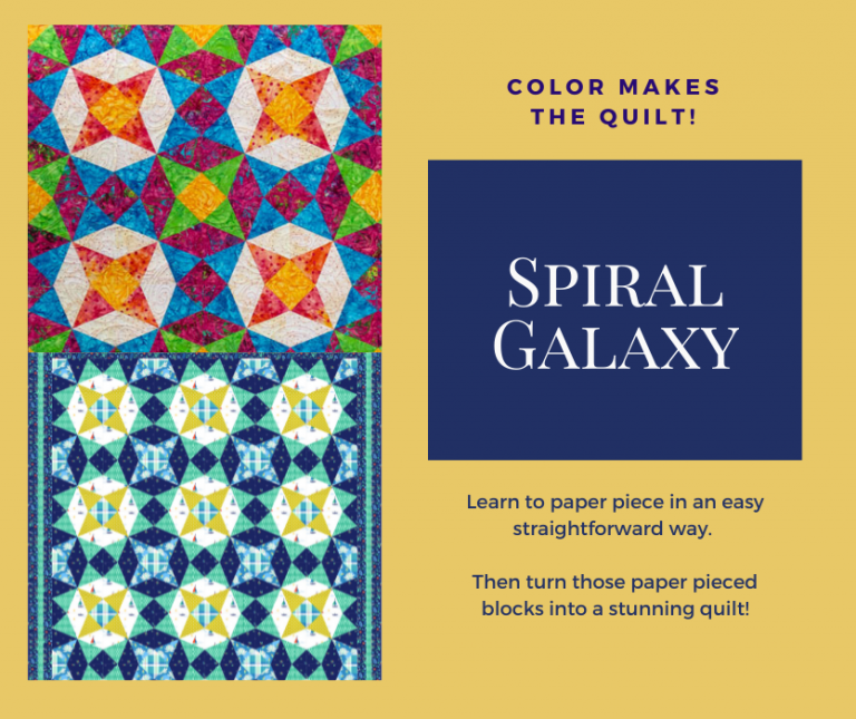 Spiral Galaxy: an easy paper piecing block! 
